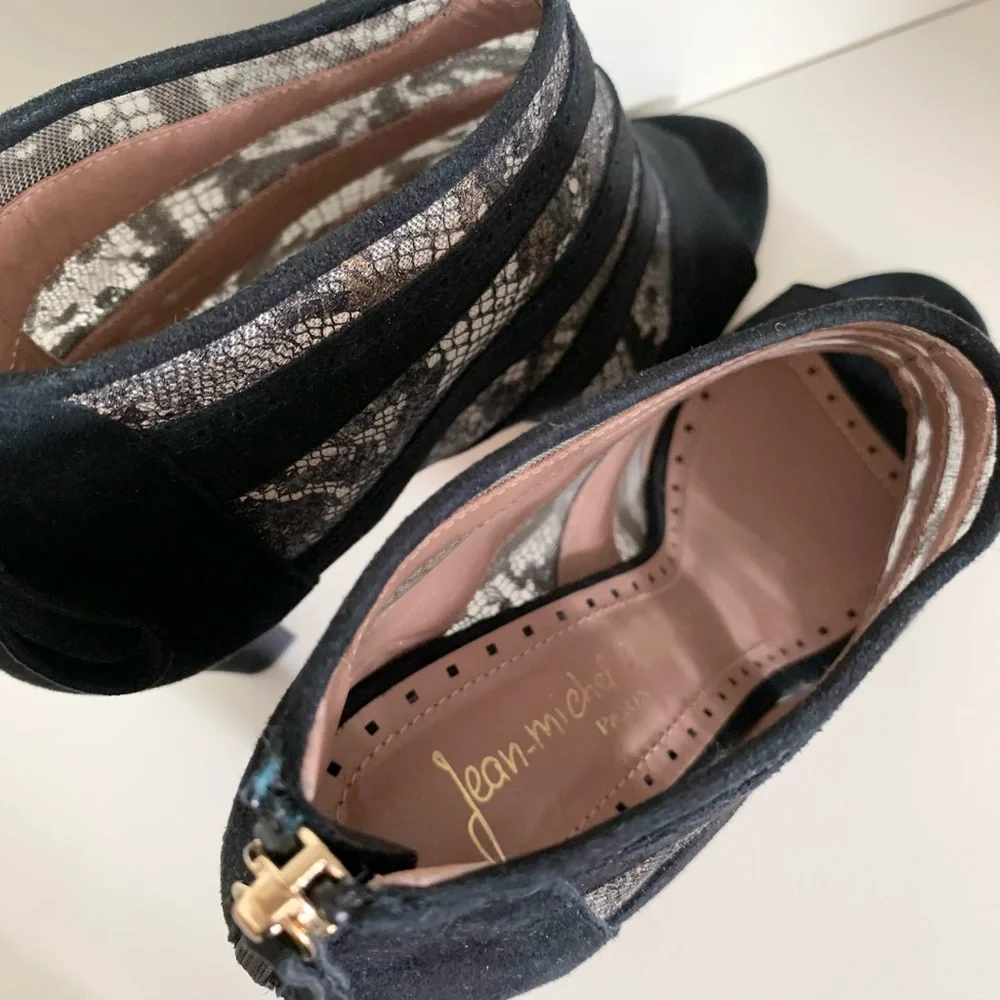 Jean-Michel Cazabat lace Oxford booties